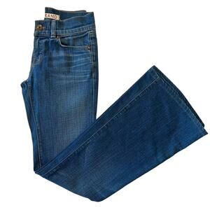 J Brand Mid Rise Dark Wash Flare Jeans Size 25